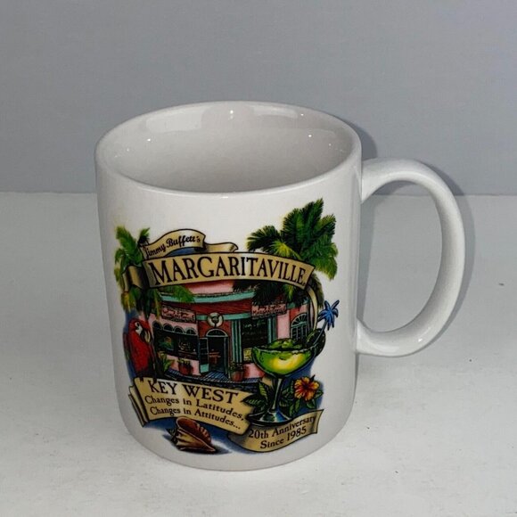 Margaritaville Key West Coffee Mug Tropical Vacation Theme Latitudes Attitudes - Picture 1 of 5